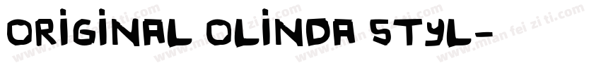 Original Olinda Styl字体转换
